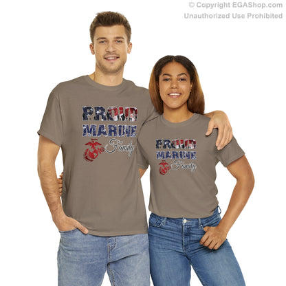 T-Shirt Proud Marine Family (Your Choice of Colors)