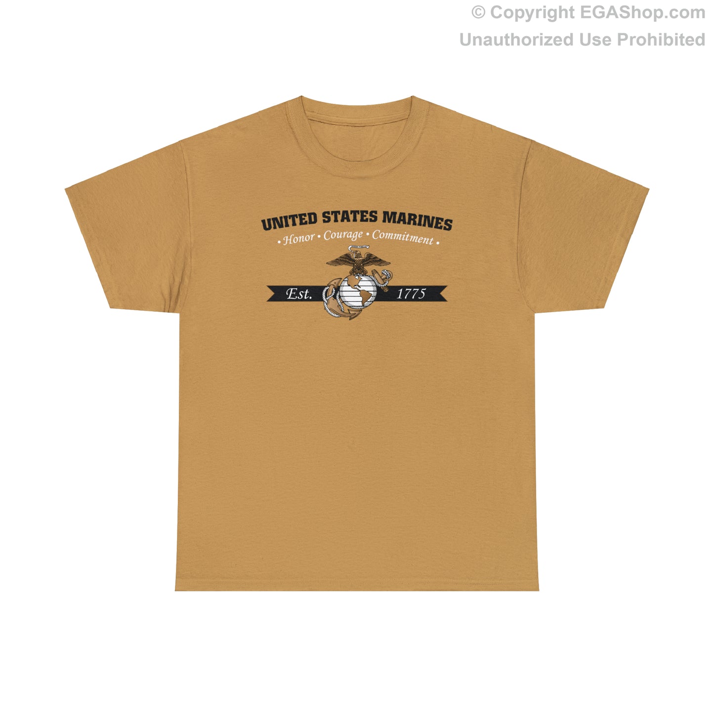 T-Shirt: Honor, Courage, Commitment (Color Choices)