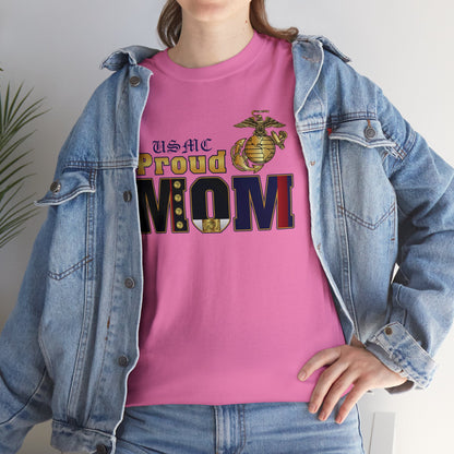 T-Shirt: Dress Blue Proud Mom (Your Choice of Colors)