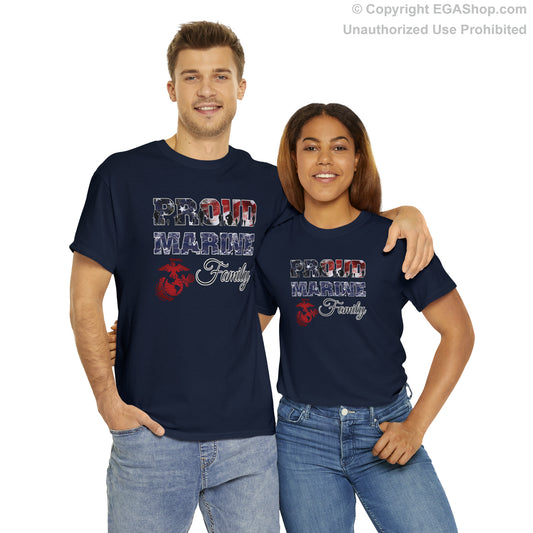 T-Shirt Proud Marine Family (Your Choice of Colors)