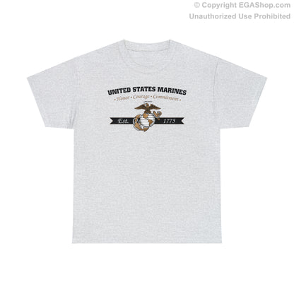 T-Shirt: Honor, Courage, Commitment (Color Choices)