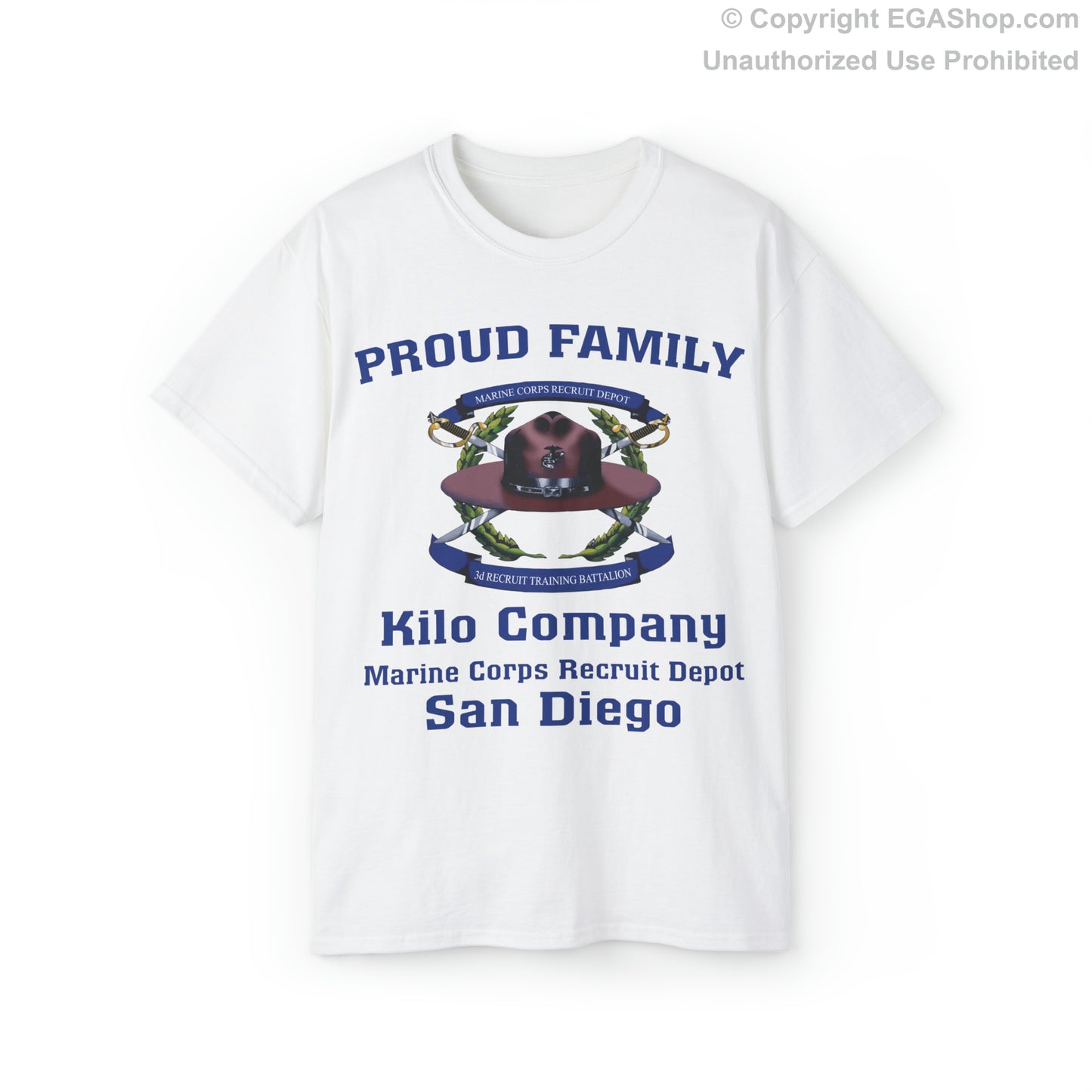T-Shirt: Kilo Co. MCRD San Diego (3rd Battalion Crest)