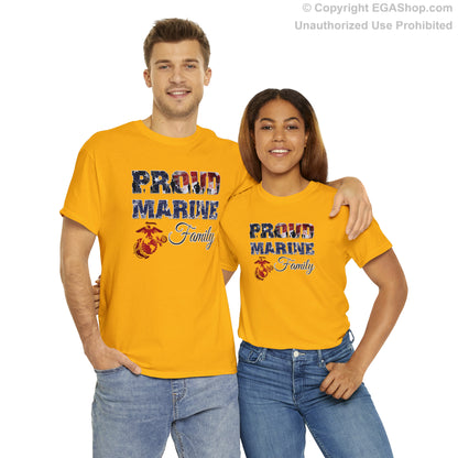 T-Shirt Proud Marine Family (Your Choice of Colors)