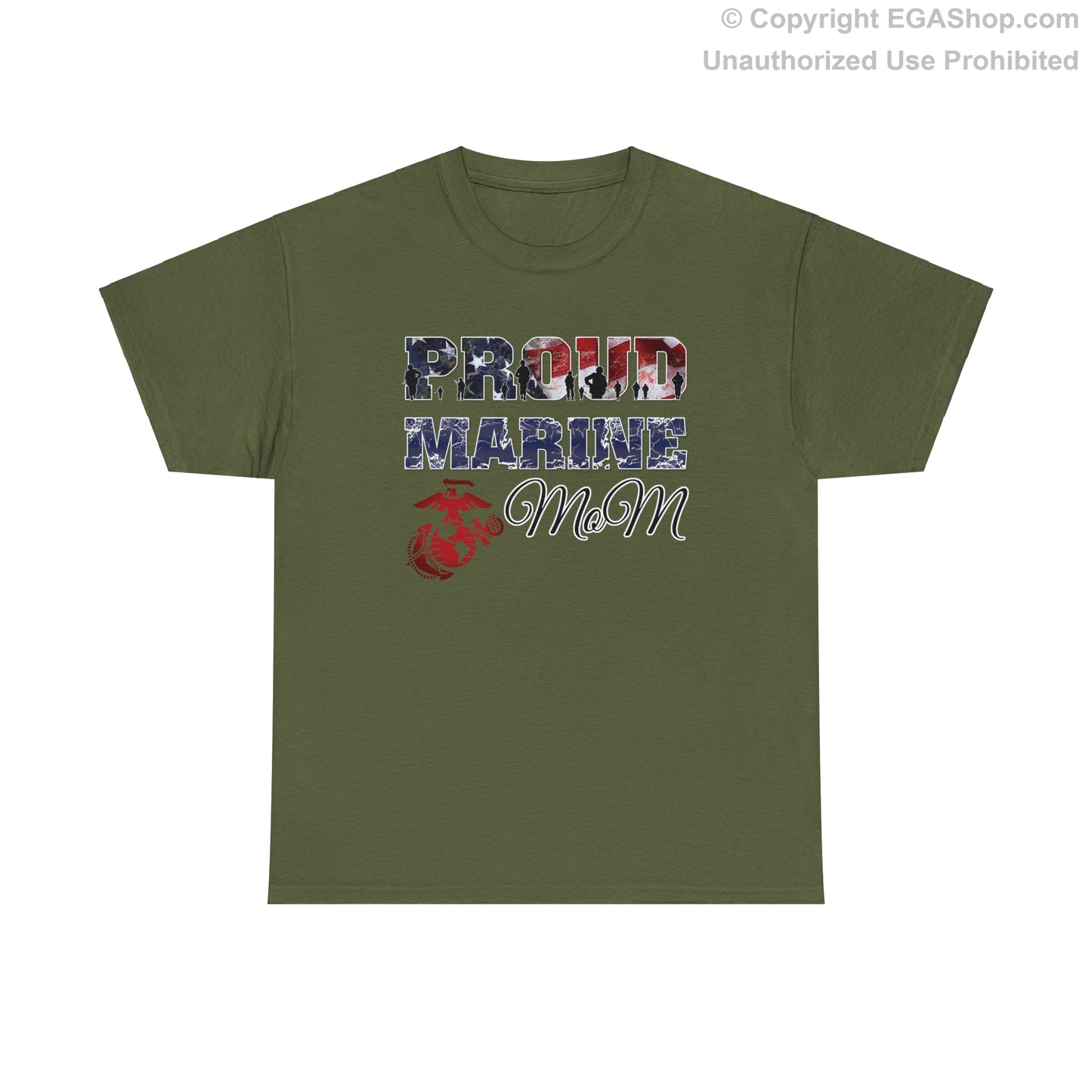 T-Shirt Proud Marine MoM (Your Choice of Colors)