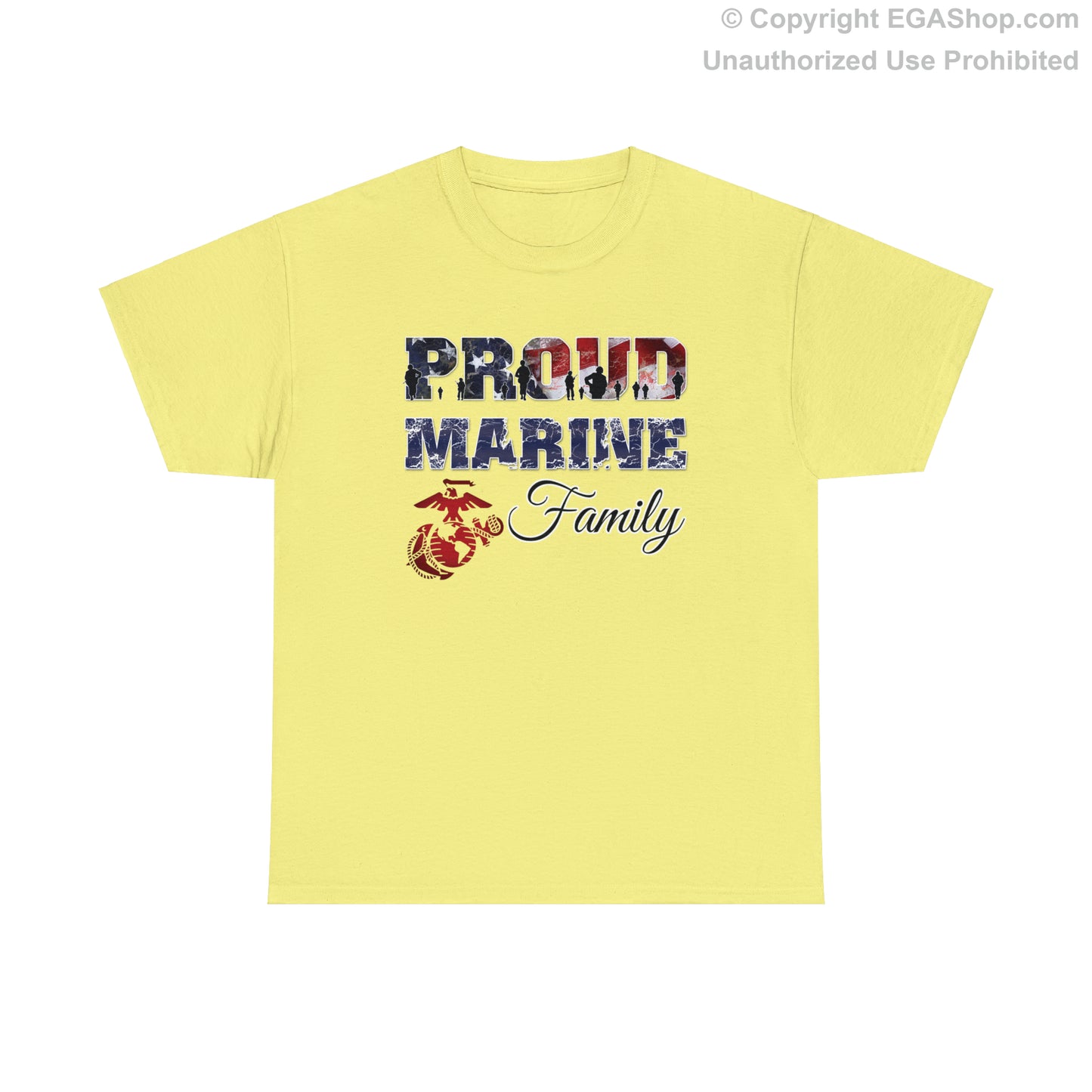 T-Shirt Proud Marine Family (Your Choice of Colors)