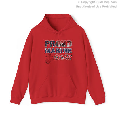 Hoodie Proud Marine MoM (Your Choice of Colors)