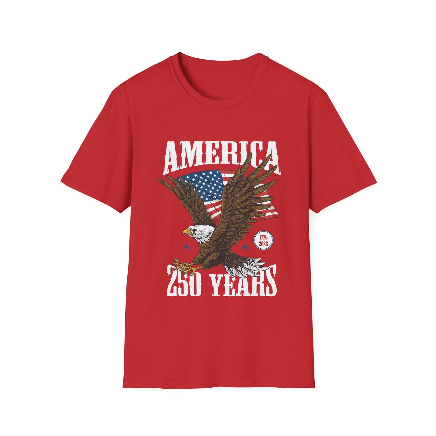 America 250 Years Eagle T-Shirt – Patriotic USA Flag Tee