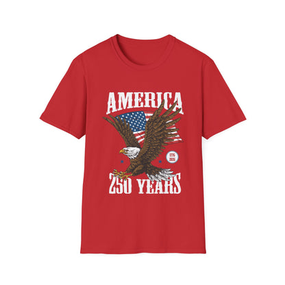 America 250 Years Eagle T-Shirt – Patriotic USA Flag Tee