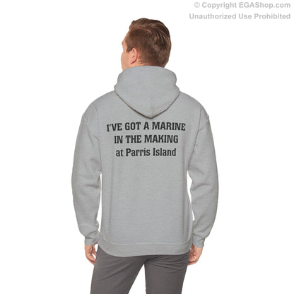 Hoodie: Marine in the Making, Parris Island (Battalion Color Choices)