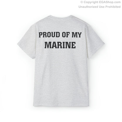 T-Shirt: Rocking the Red for Friday (Back Text: Proud of My Marine)