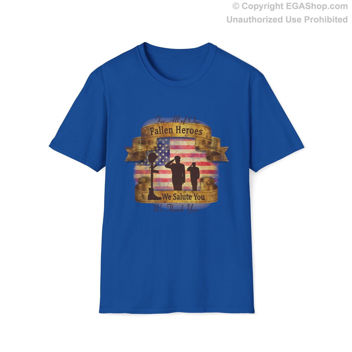 Fallen Heroes Memorial T-Shirt — 'We Salute You' Patriotic Tribute