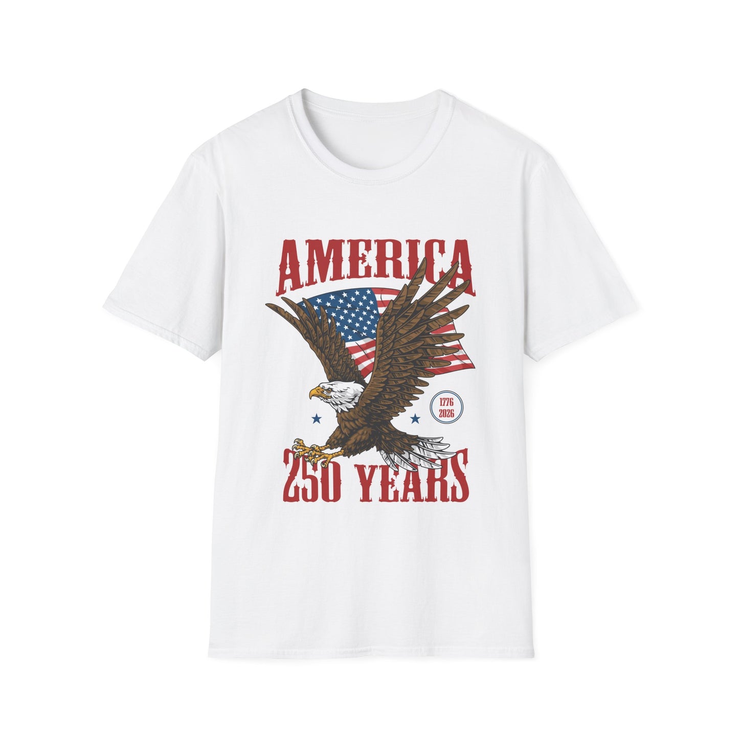 America 250 Years Eagle T-Shirt – Patriotic USA Flag Tee