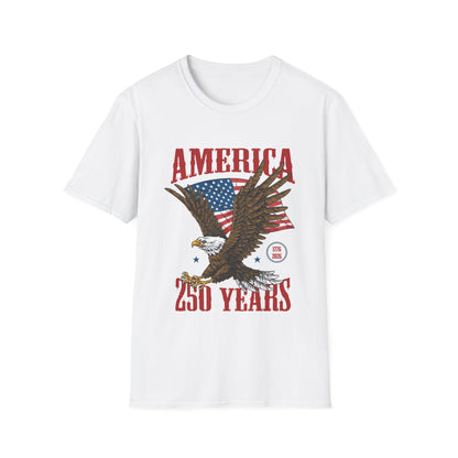 America 250 Years Eagle T-Shirt – Patriotic USA Flag Tee