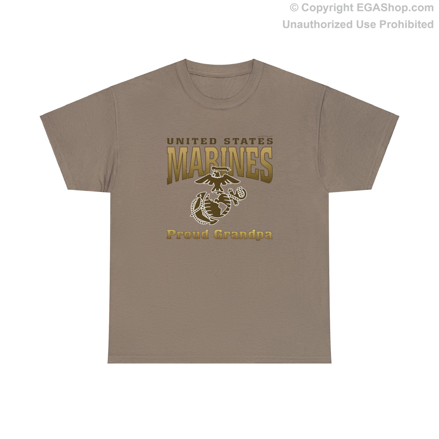 T-Shirt: United States Marines Proud Grandpa