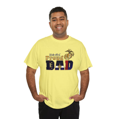 T-Shirt: Dress Blue Proud Dad (Your Choice of Colors)