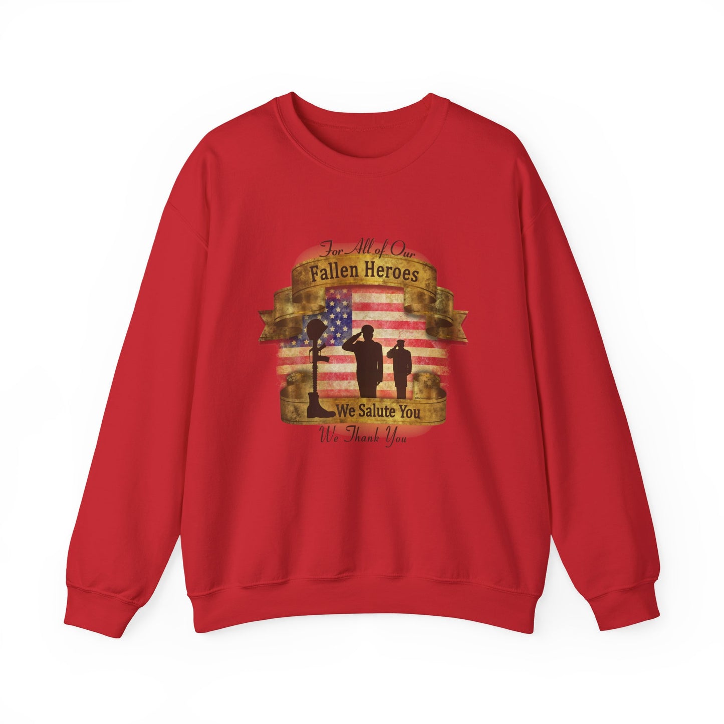 Fallen Heroes Salute Crewneck Sweatshirt