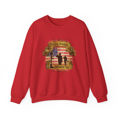 Fallen Heroes Salute Crewneck Sweatshirt
