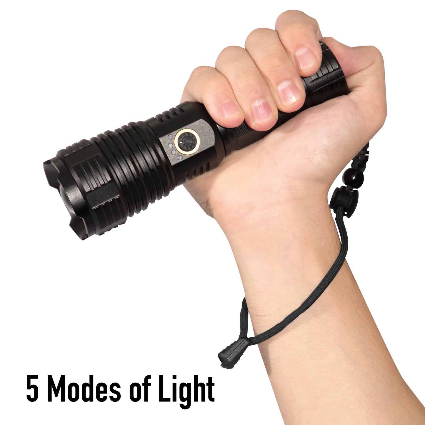 Tactical Task Light 1500 Lumens: Rechargeable LED Light with Zoom