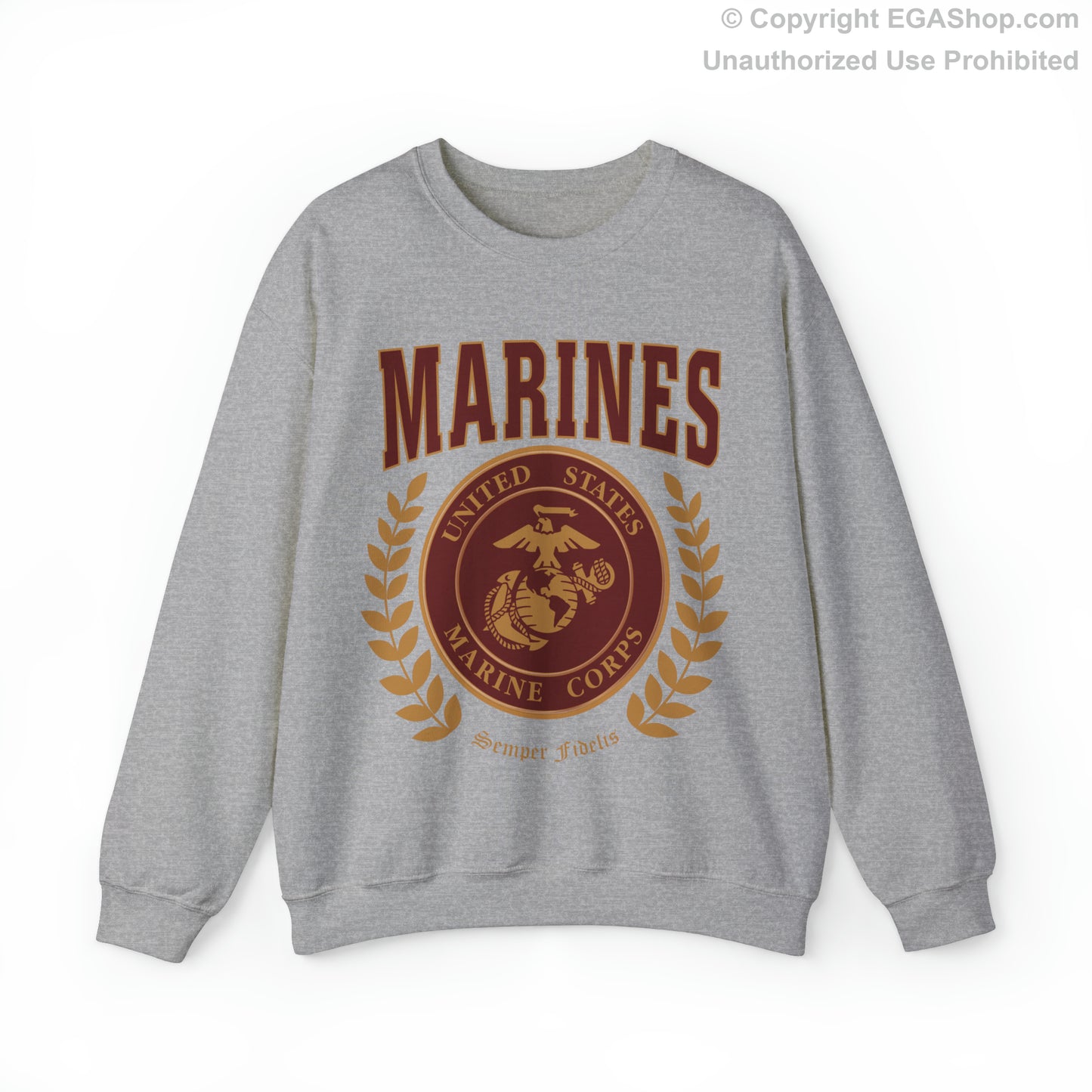 Sweatshirt: Marines Red Seal (Color Choices)