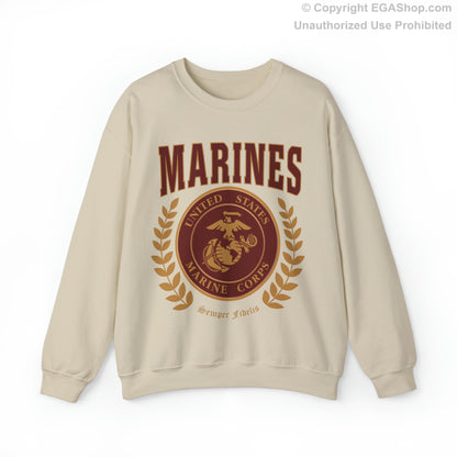 Sweatshirt: Marines Red Seal (Color Choices)