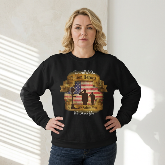 Fallen Heroes Salute Crewneck Sweatshirt