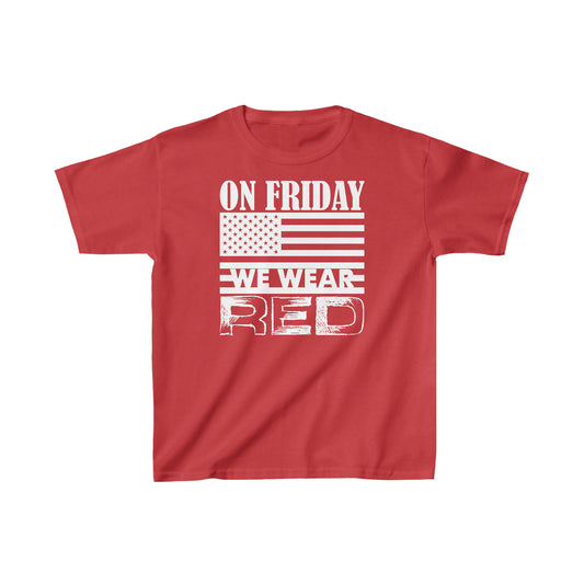 T-Shirt, Youth: On Friday We Wear Red