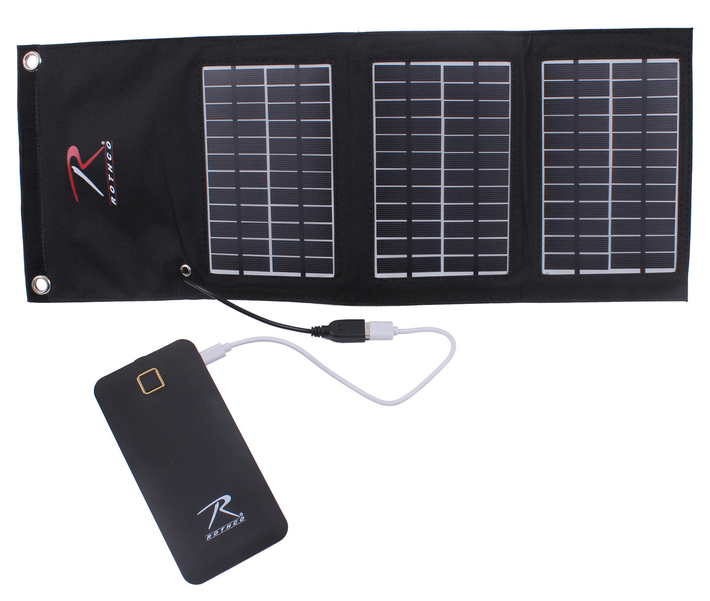 Solar Power: MOLLE Solar Panel With Power Bank