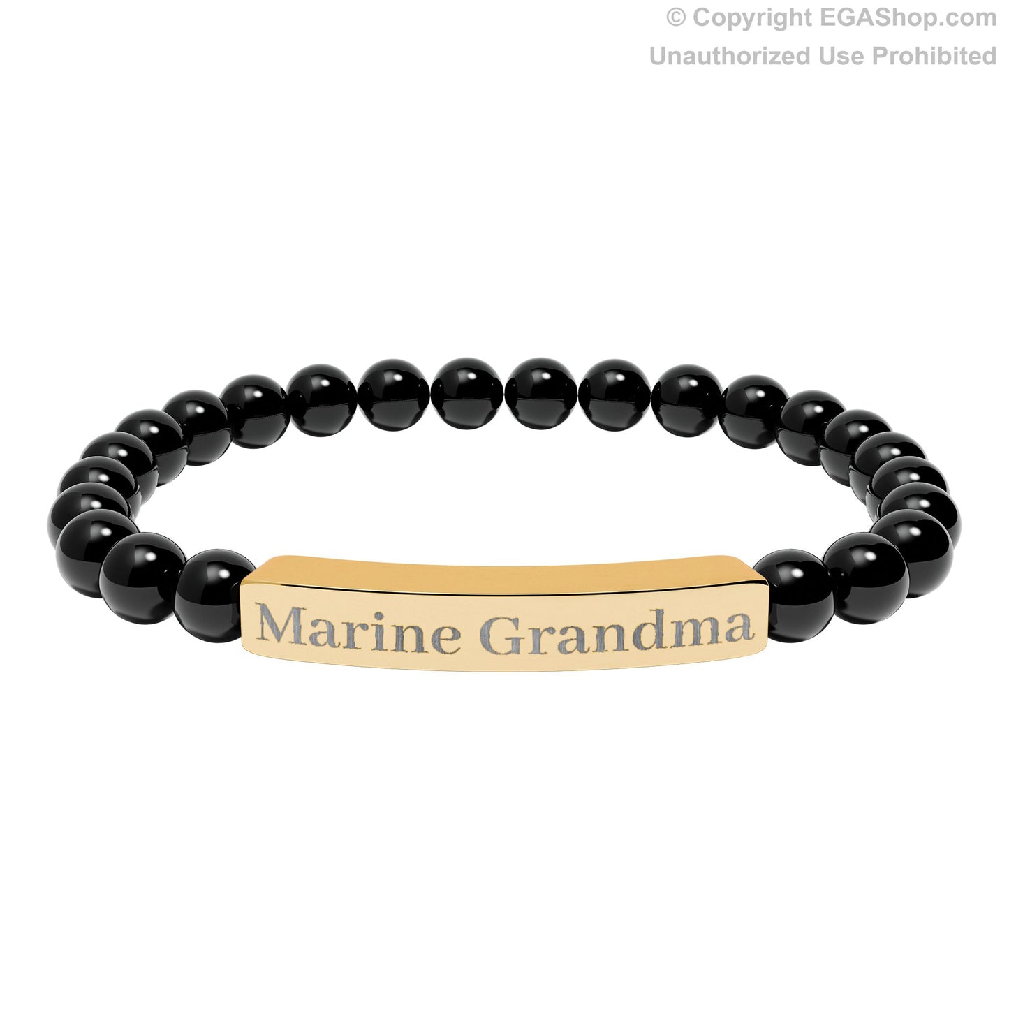 Marine Grandma Natural Stone Bead Bracelet
