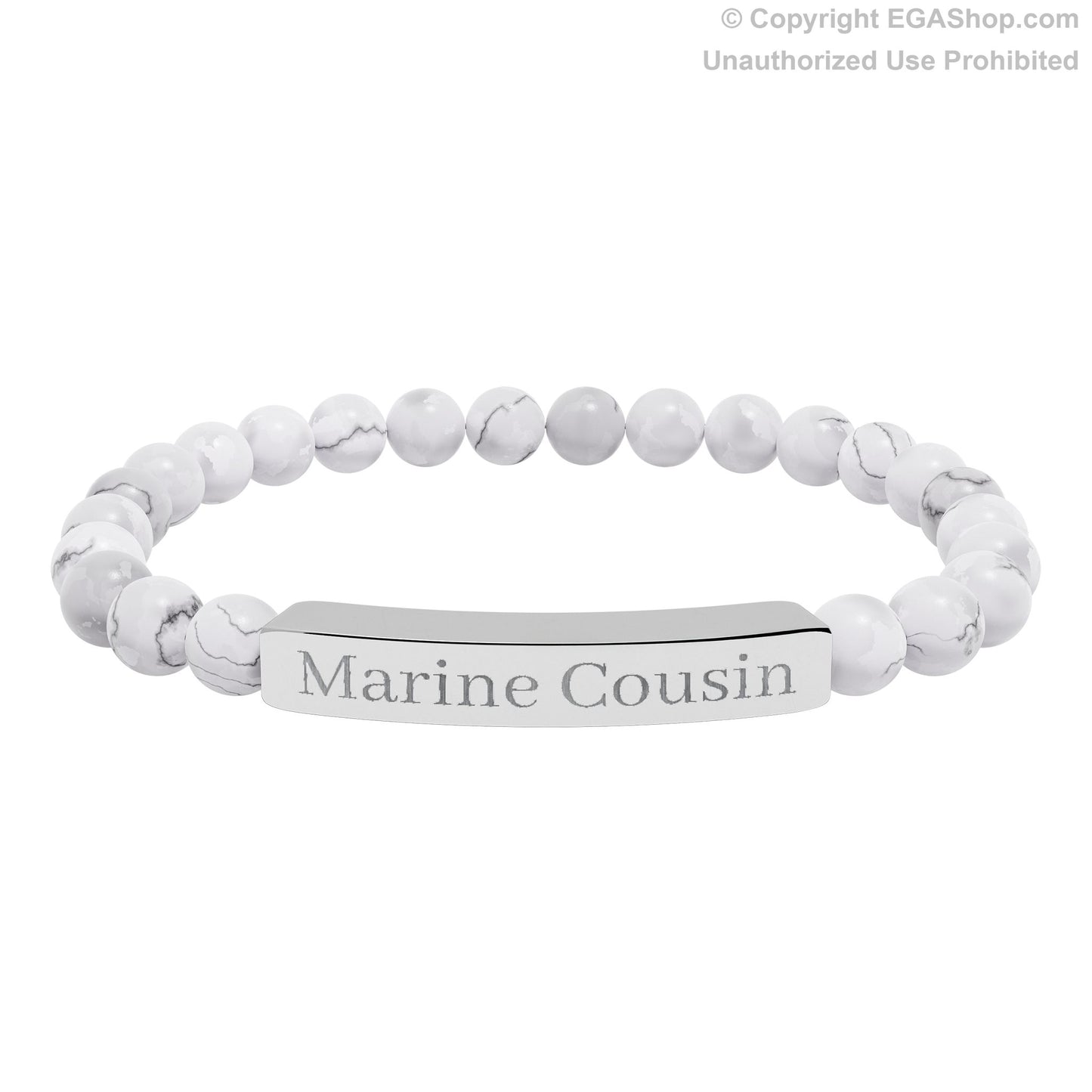 Marine Cousin Natural Stone Bead Bracelet