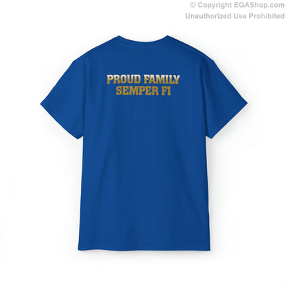 T-Shirt: Lima Co. MCRD Parris Island (EGA + Back Proud Family)
