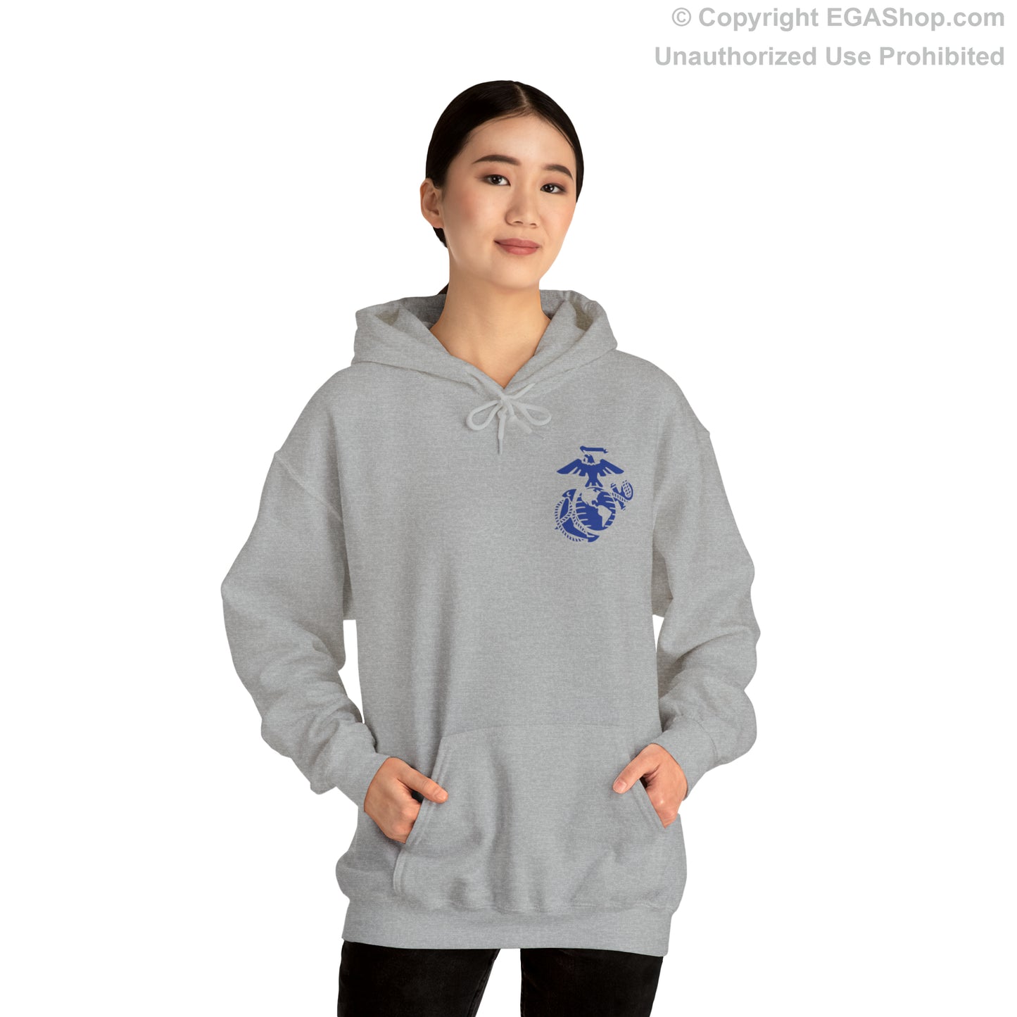 Hoodie: India Co. MCRD San Diego (3rd Battalion Crest on BACK)