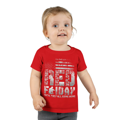 T-Shirt, Toddler: Red Friday with Kneeling Service Member