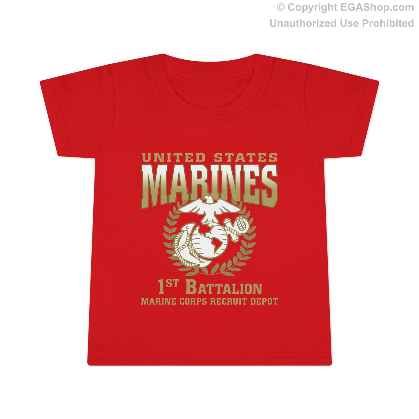 T-Shirt TODDLER: 1st Recruit Battalion (Red)