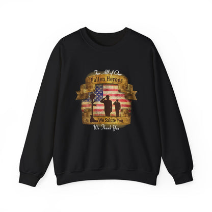 Fallen Heroes Salute Crewneck Sweatshirt