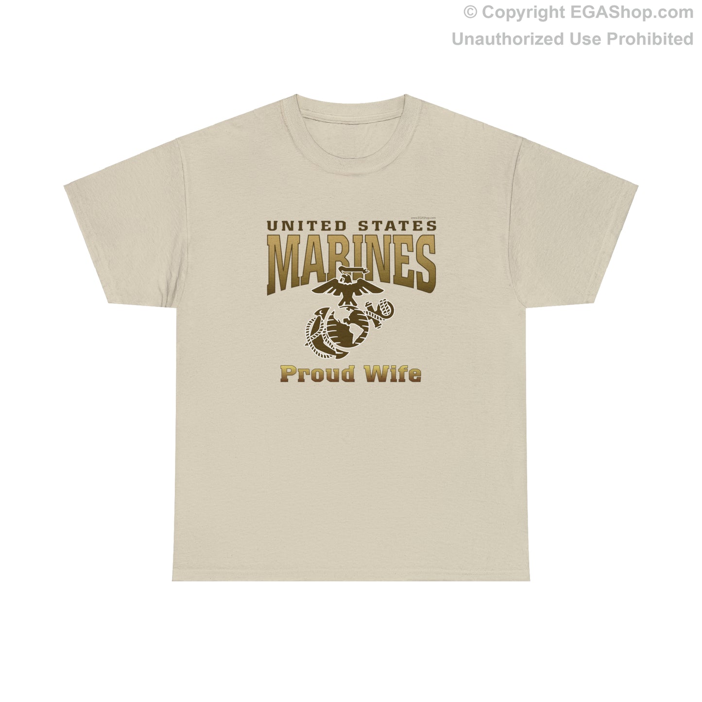 T-Shirt: United States Marines Proud Wife