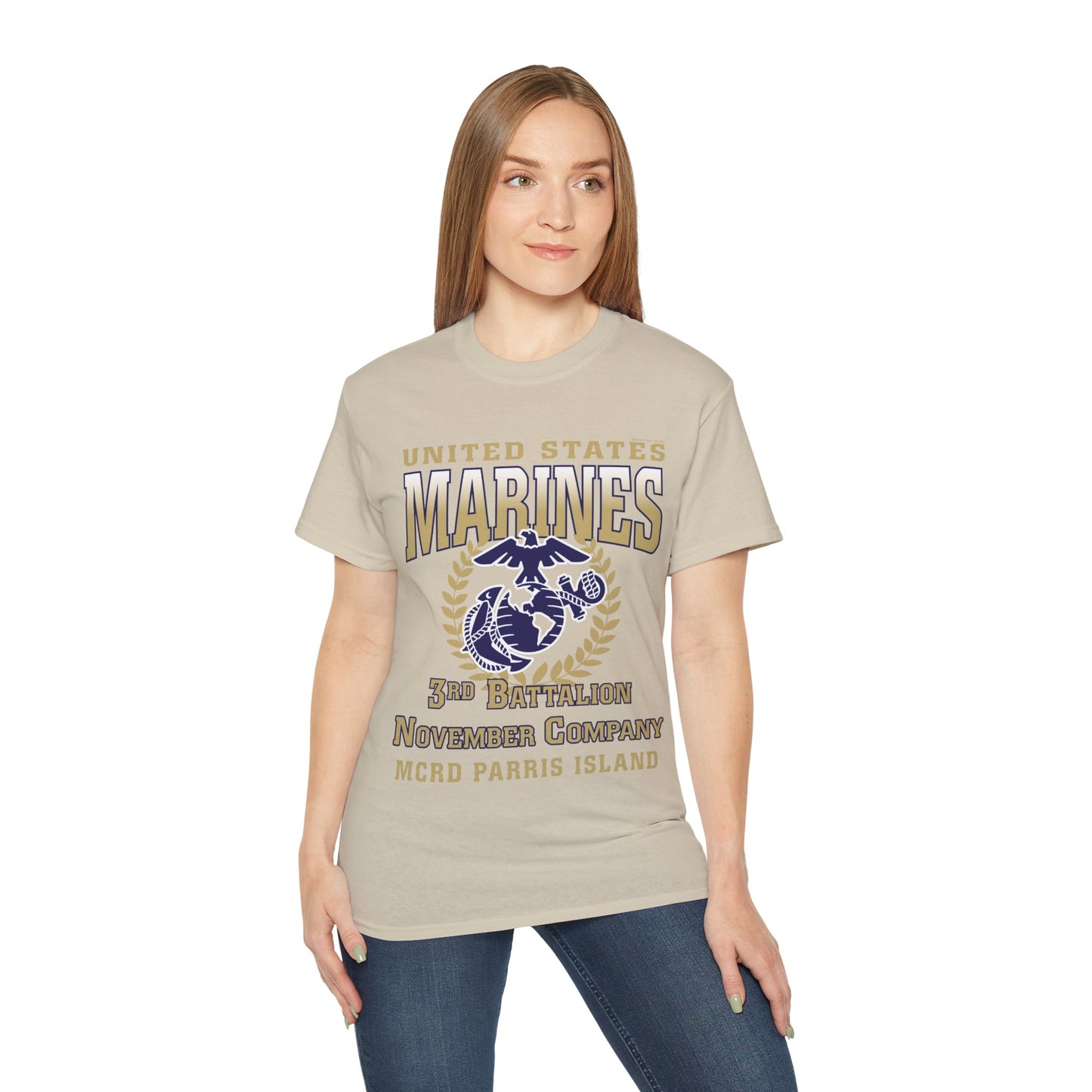 T-Shirt: November Co. MCRD Parris Island (EGA, Blank Back)