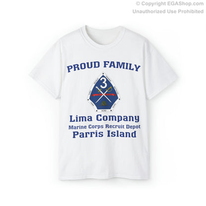 T-Shirt: Lima Co. MCRD Parris Island (3rd Battalion Crest)