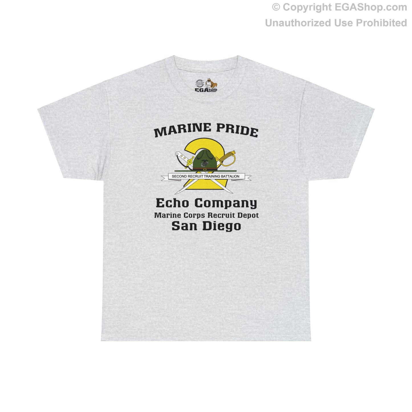T-Shirt, Adult Heavy Cotton: 2nd Btn Echo San Diego