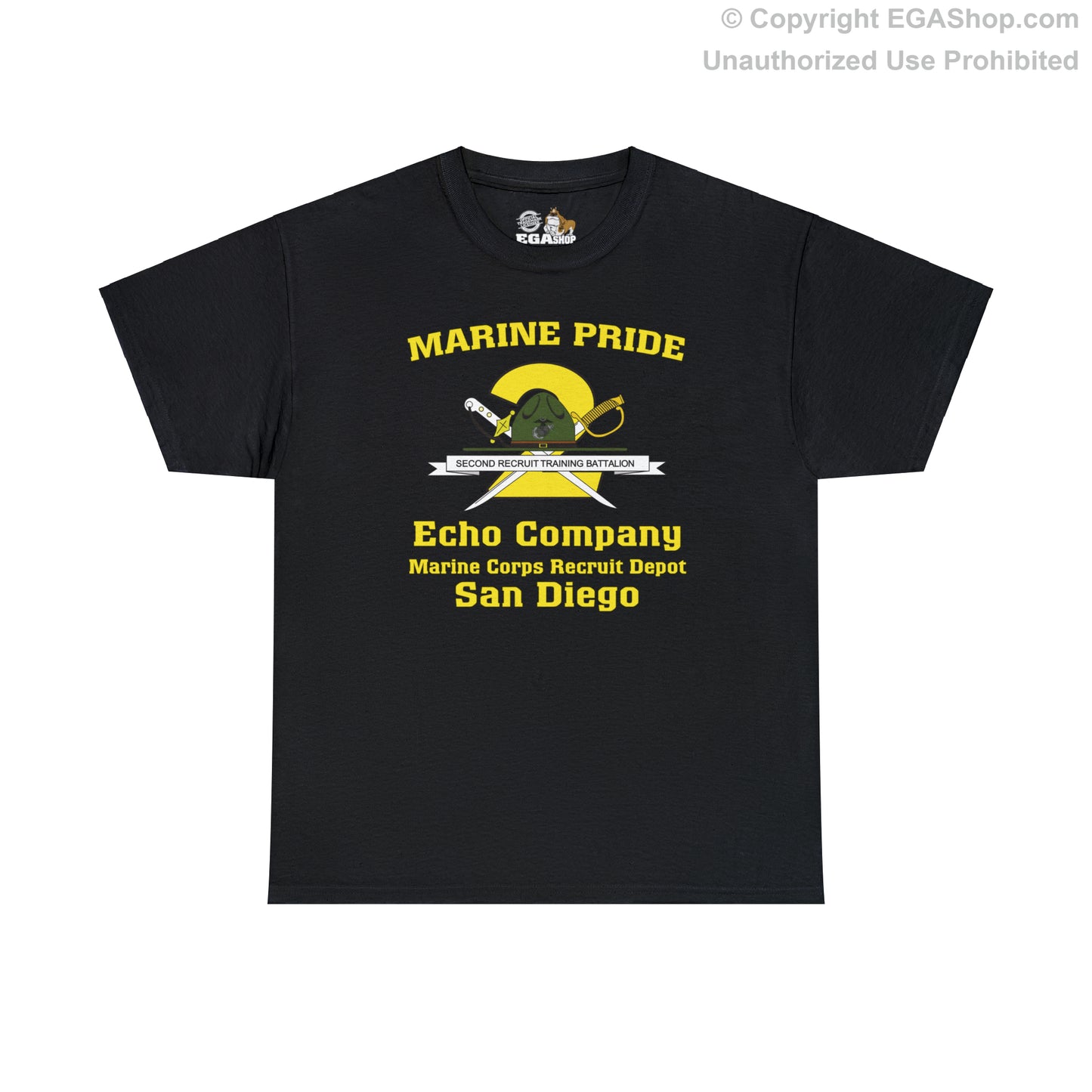T-Shirt, Adult Heavy Cotton: 2nd Btn Echo San Diego