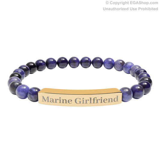 Marine Girlfriend Natural Stone Bead Bracelet