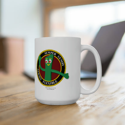 Coffee Mug 15oz: Semper Gumby