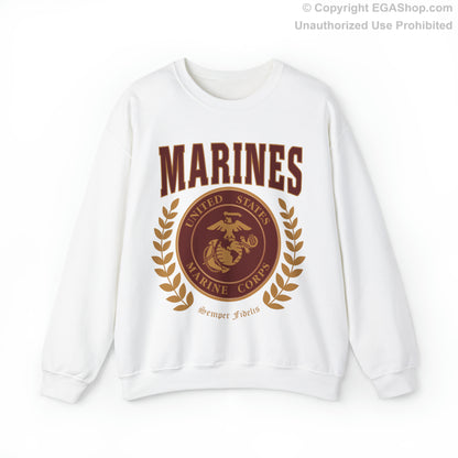 Sweatshirt: Marines Red Seal (Color Choices)