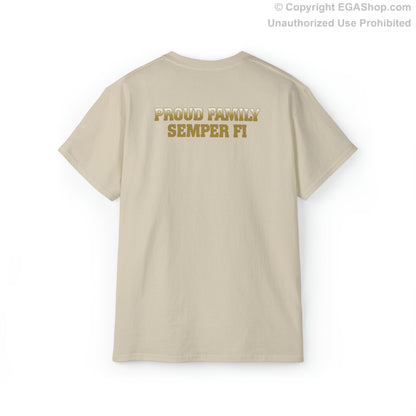 T-Shirt: Kilo Co. MCRD Parris Island (EGA + Back Proud Family)