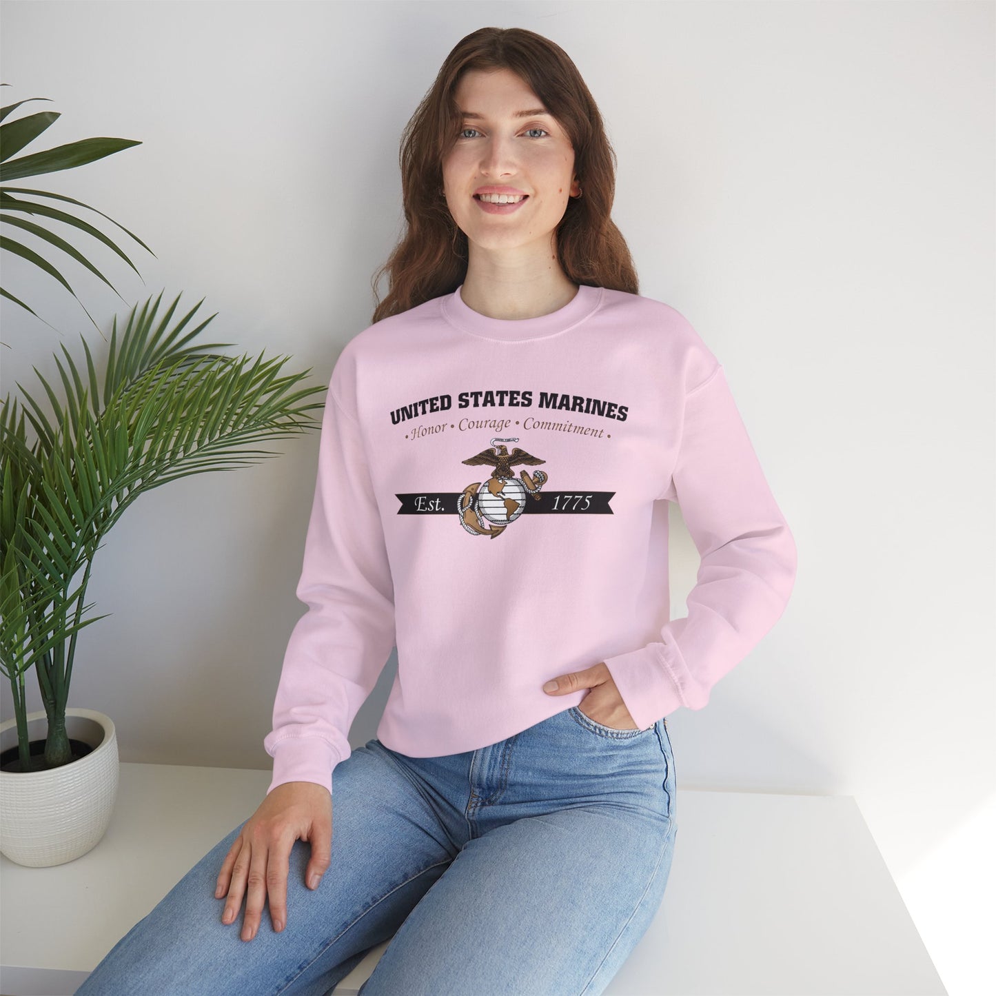 Sweatshirt: Honor, Courage, Commitment (Color Choices)