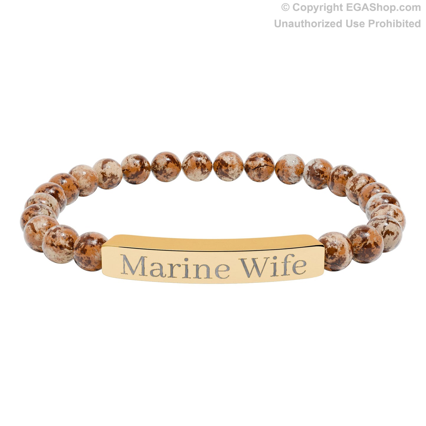 Marine Wife Natural Stone Bead Bracelet