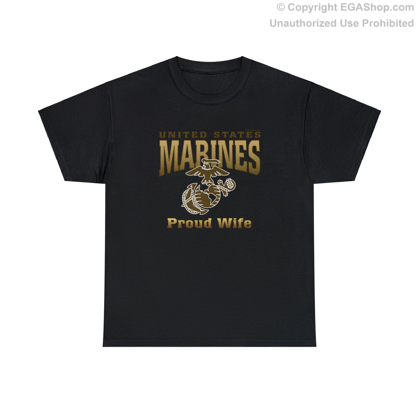 T-Shirt: United States Marines Proud Wife