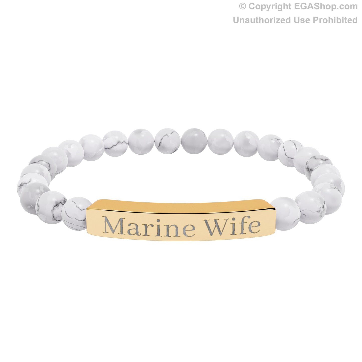 Marine Wife Natural Stone Bead Bracelet