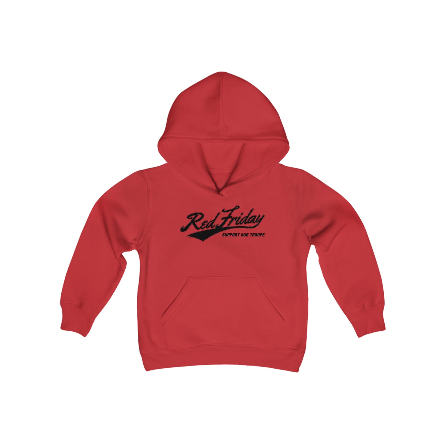 Youth Hoodie: Red Friday Support Our Troops
