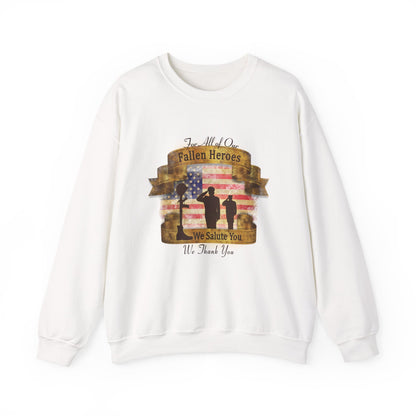 Fallen Heroes Salute Crewneck Sweatshirt