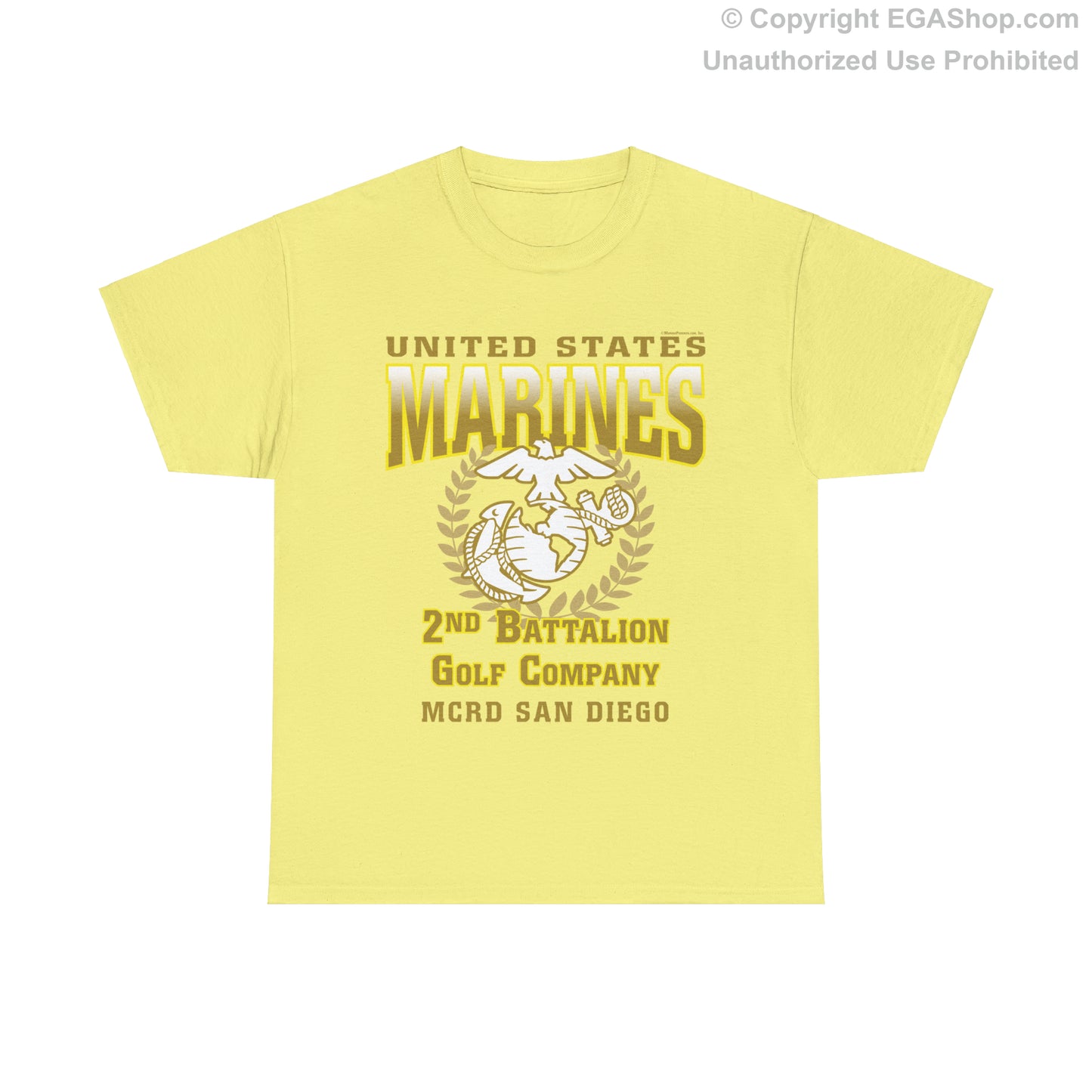 T-Shirt: Golf Co. MCRD San Diego (EGA + Back Proud Family)